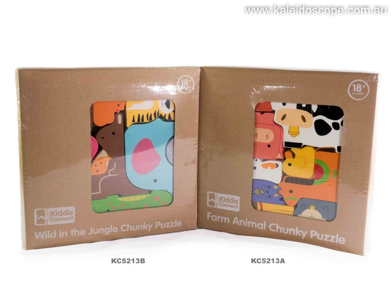 Kiddie Connect- Farm Animal Chunky Puzzle