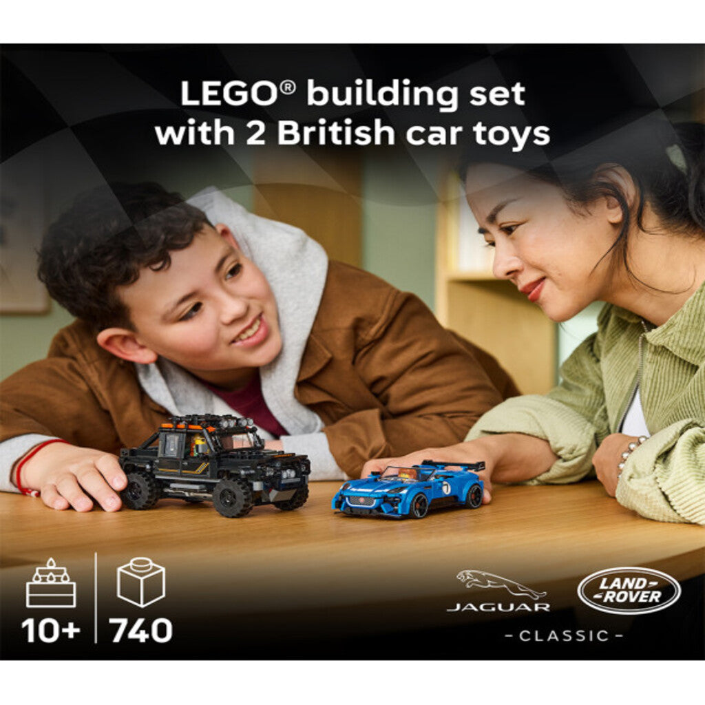 Roof rack and off-road tyre detail on the LEGO 77264 Land Rover Defender model car