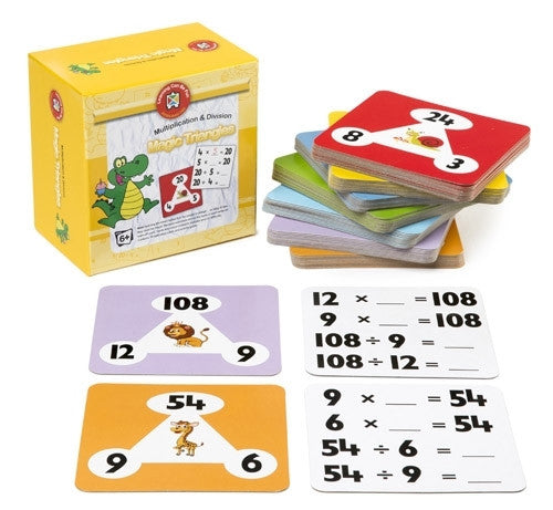 Learning Can Be Fun - Magic Triangles - Multiplication and Division