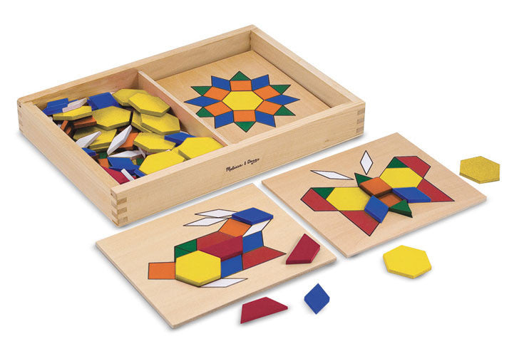 Melissa & Doug - Pattern Blocks & Board