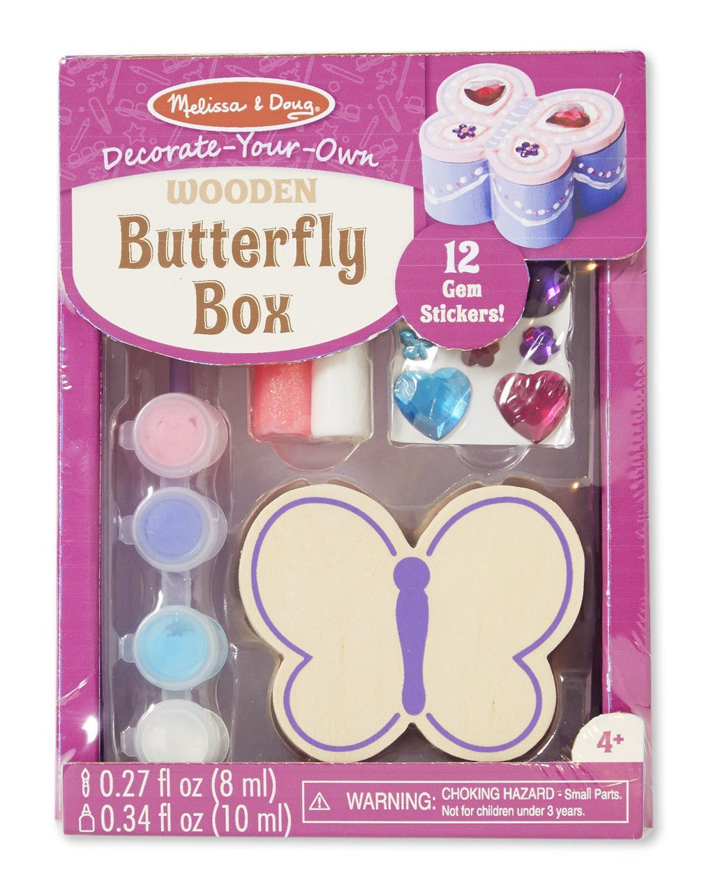 Melissa & Doug - Created by Me! Wooden Butterfly Box