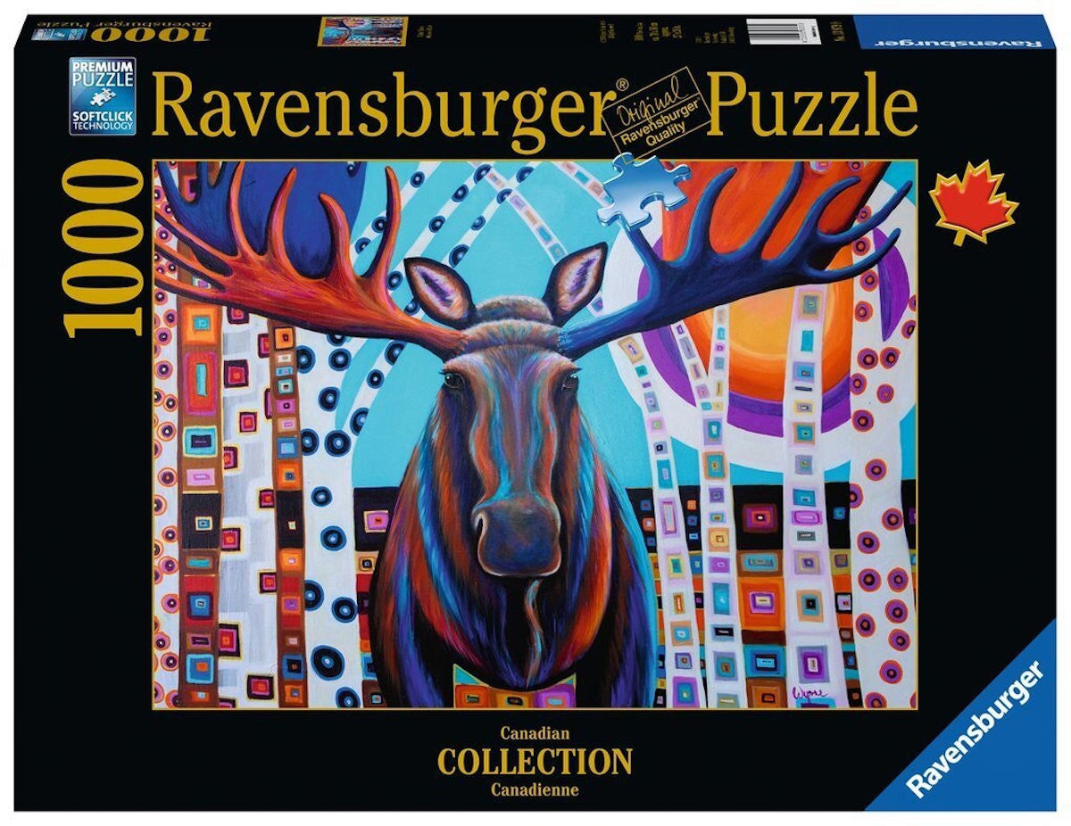 Ravensburger 1000pc Canadian Collection - Winter Moose Puzzle