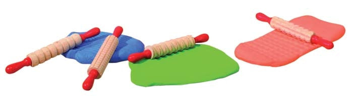 Mini Pattern Rolling Pins 6pce 19cm