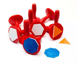 Educational Colours - Paint Stampers Geometric Shape Set of 10