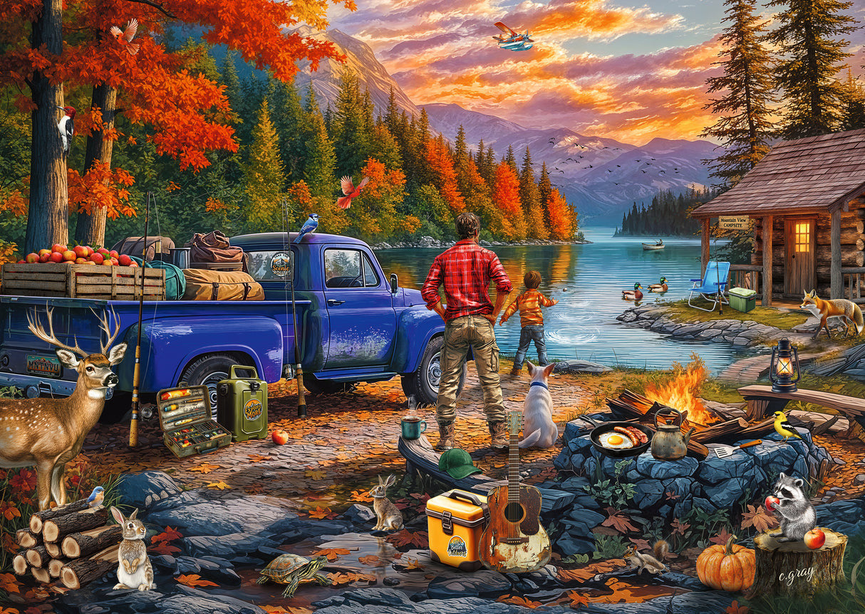 Ravensburger 300pc - Sunset Lake Large Format Puzzle