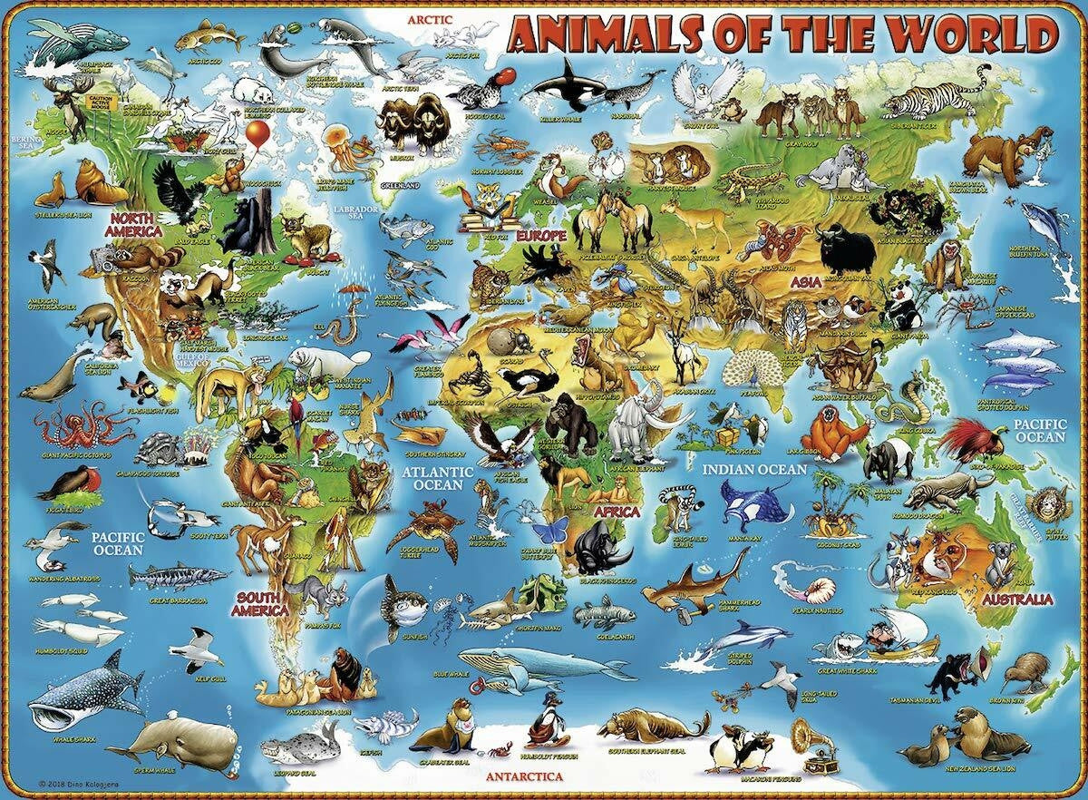 Ravensburger 300pc - Animals of the World Puzzle