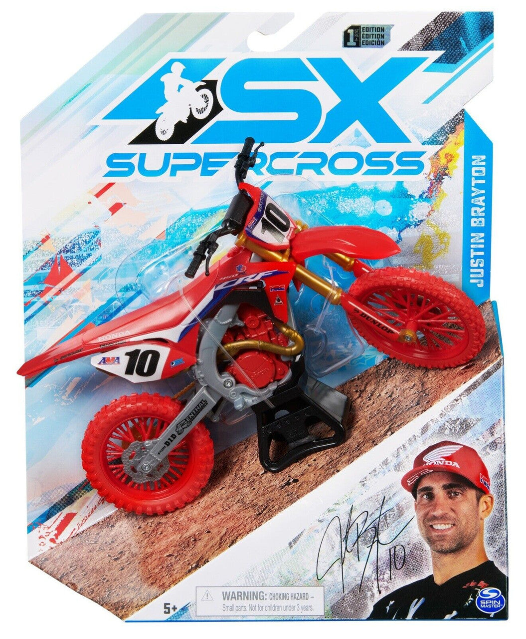 Supercross 1:10 Diecast Motorcycle - Justin Brayton