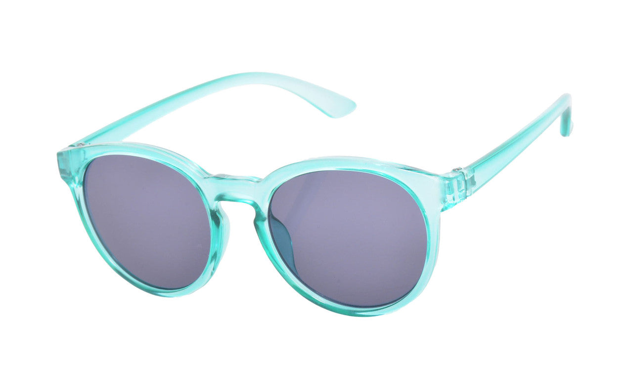 Freckles Sunglasses - Round - Translucent Teal