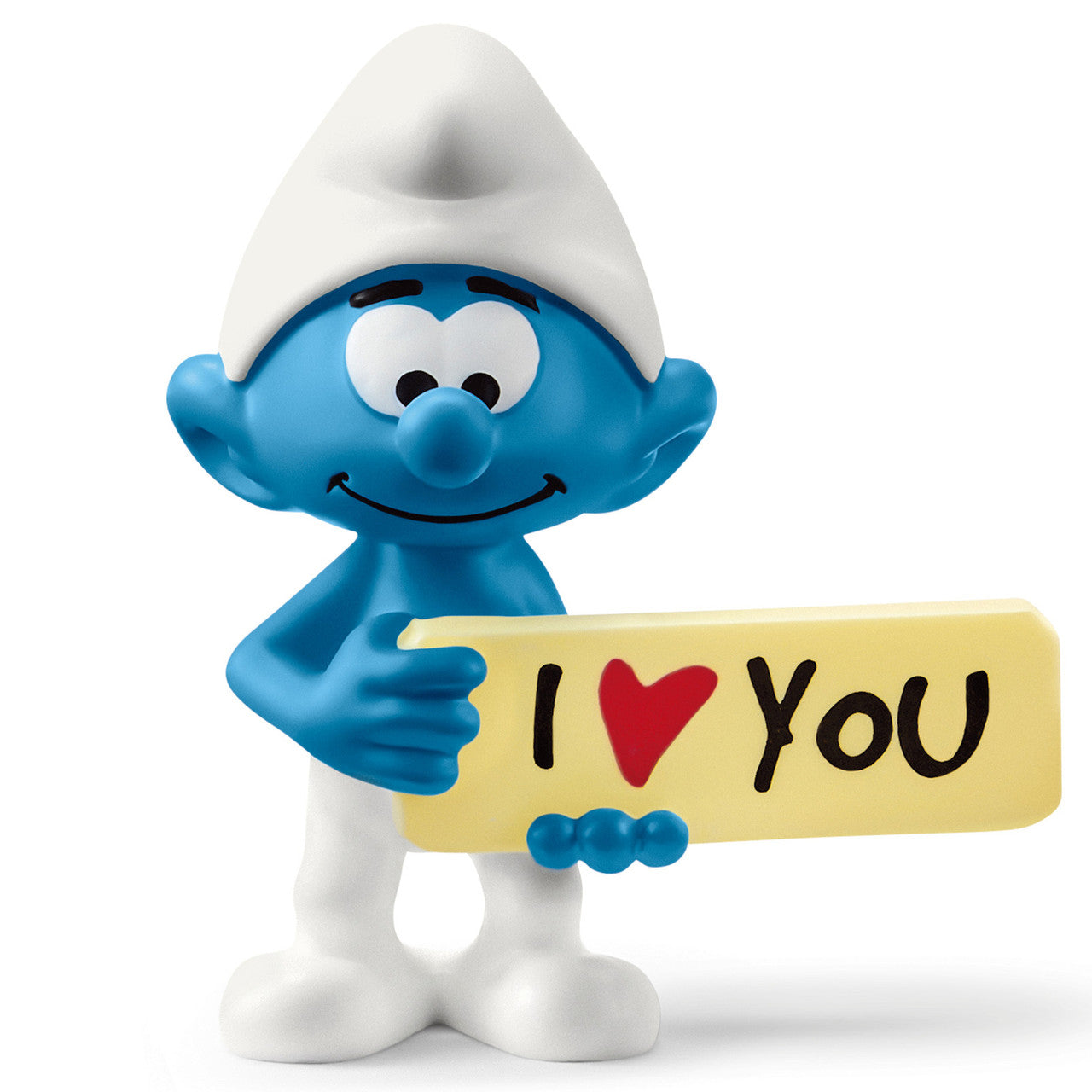 Schleich Smurfs - Smurf with 'I Love You' Sign | 20823