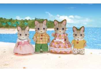 Sylvanian Families - Striped Cat Family