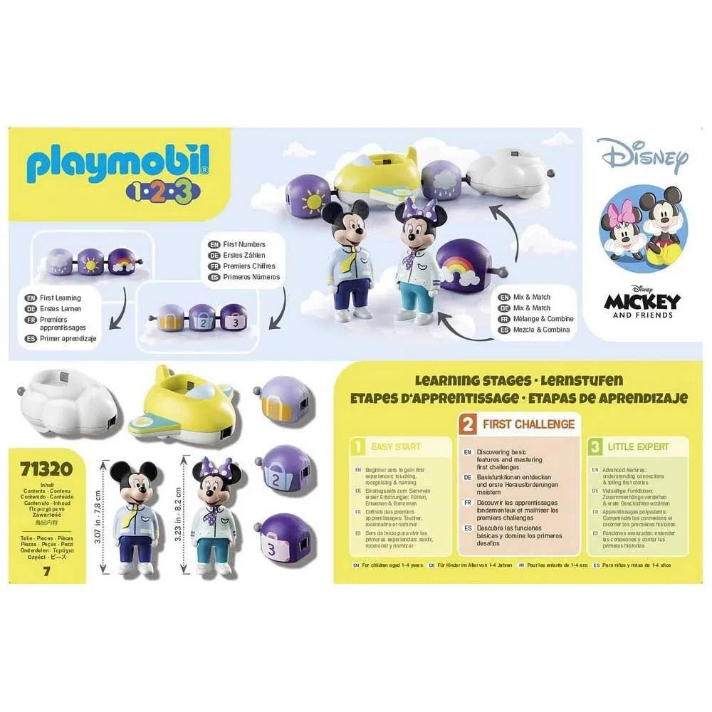 Playmobil 1.2.3 & Disney - Mickey Mouse's & Minnie Mouse's Cloud Ride 71320