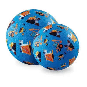 Crocodile Creek 7" Playground Ball - Construction (Blue)
