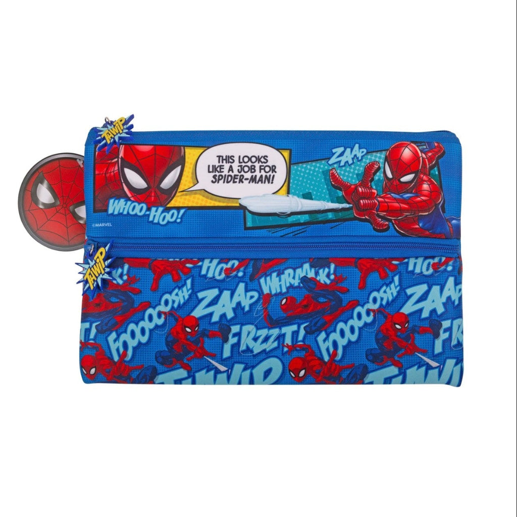 Spider-Man Marvel neoprene pencil case with comic book design and zip closure