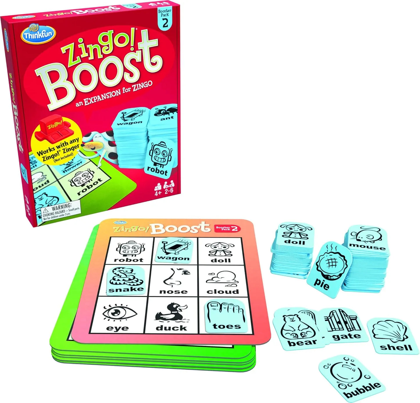 Zingo Boost Booster Pack 2 - Bingo Game Expansion | ThinkFun