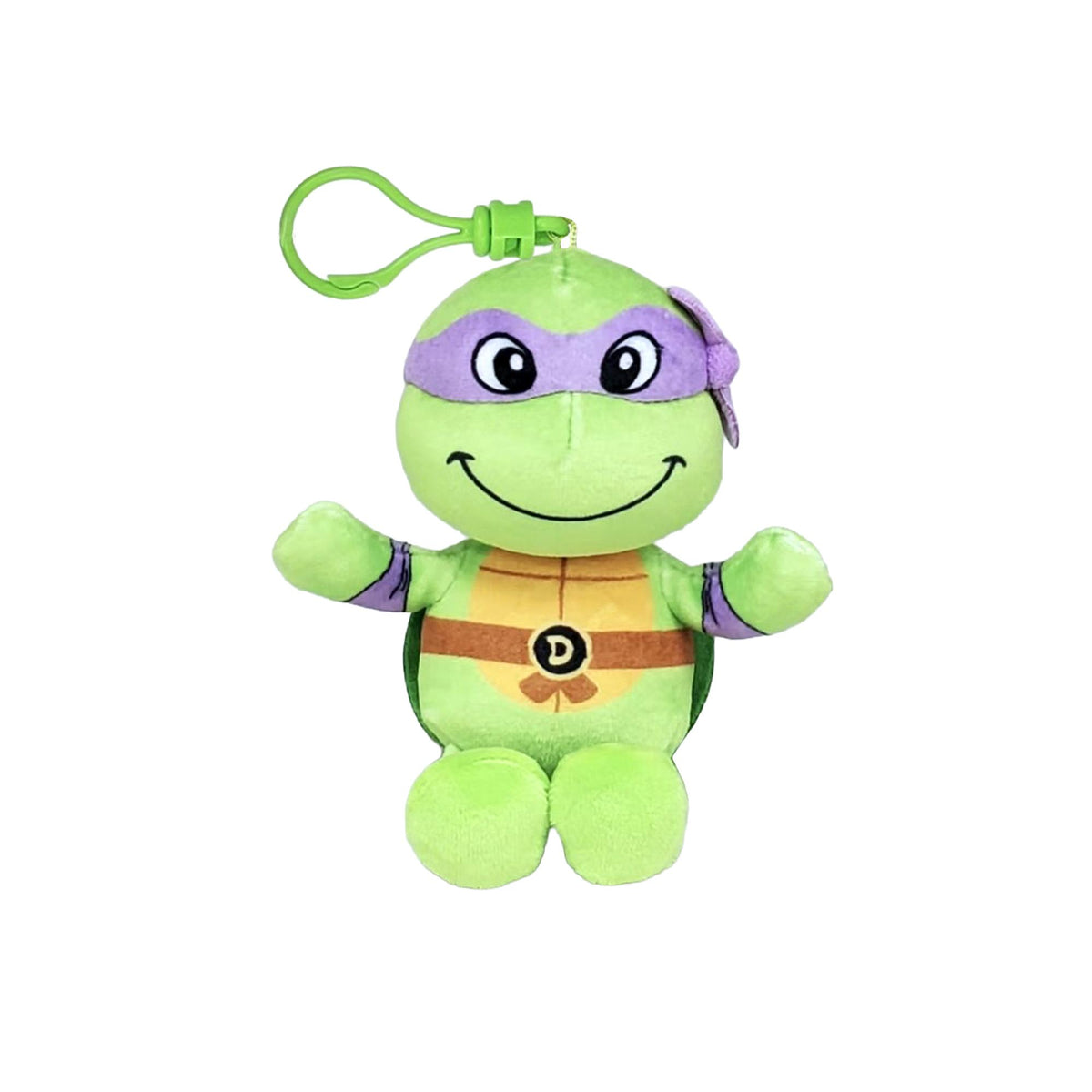 Ty Beanie Babies Clip Donatello Teenage Mutant Ninja Turtle - 8.5cm Soft Plush Clip