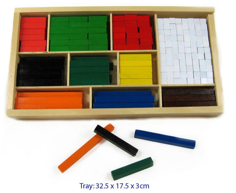 Viga Toys - Wooden Cuisenaire Rods (Maths Blocks) - 308pc