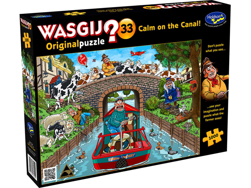 Canalside characters whose point of view you build in the Wasgij Original 33 mystery jigsaw puzzle