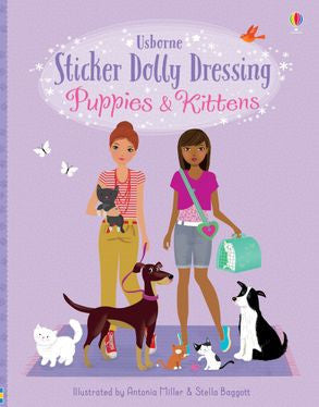 Usborne - Sticker Dolly Dressing - Puppies and Kittens