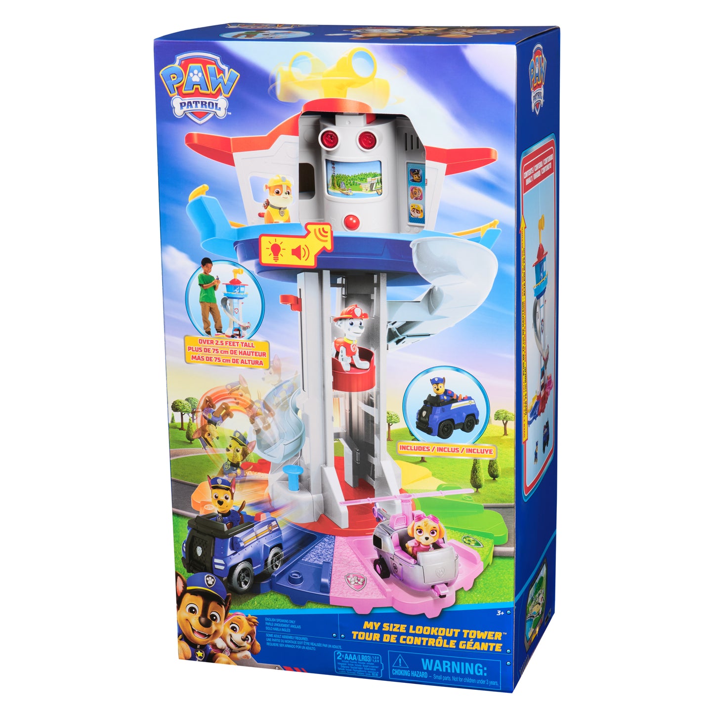 PAW Patrol My Size Lookout Tower Playset with Chase Vehicle