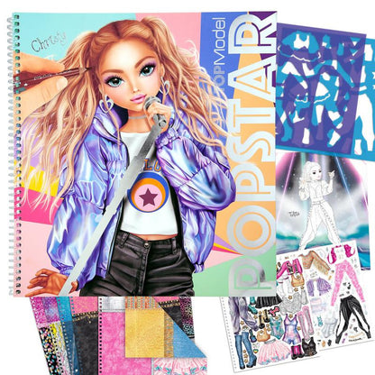 TOPModel -  Popstar Colouring Book