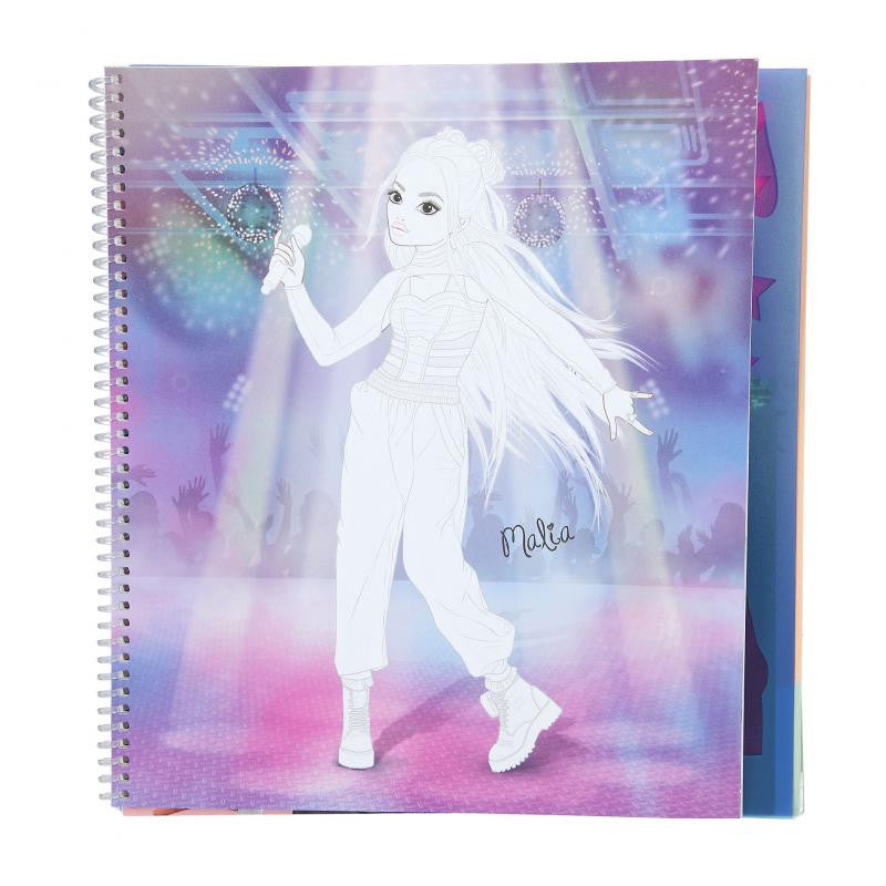 TOPModel -  Popstar Colouring Book