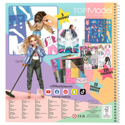 TOPModel -  Popstar Colouring Book