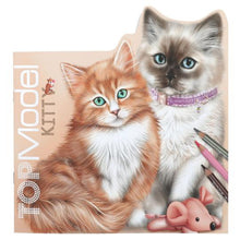 Top Model - Kitty Shaped Colouring Book