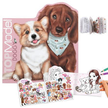 TOPModel - Doggy Shaped Colouring Book