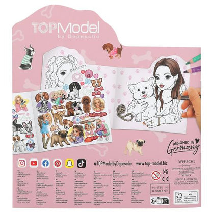 TOPModel - Doggy Shaped Colouring Book