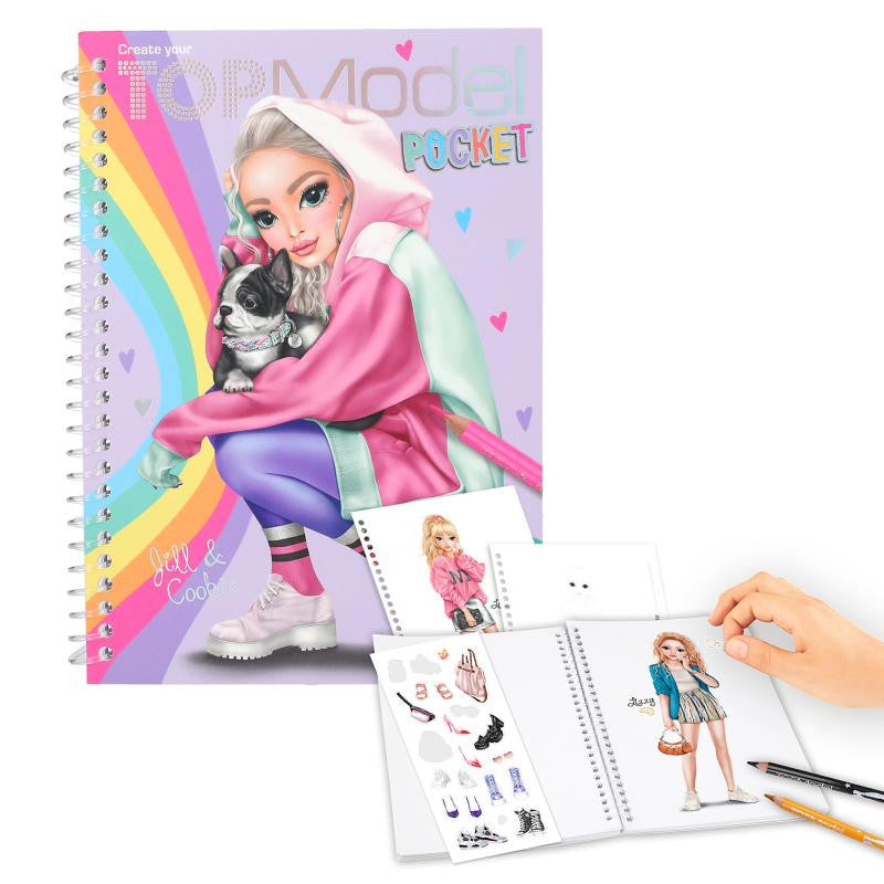 Top Model Pocket Colouring Book (Jill & Cookie)