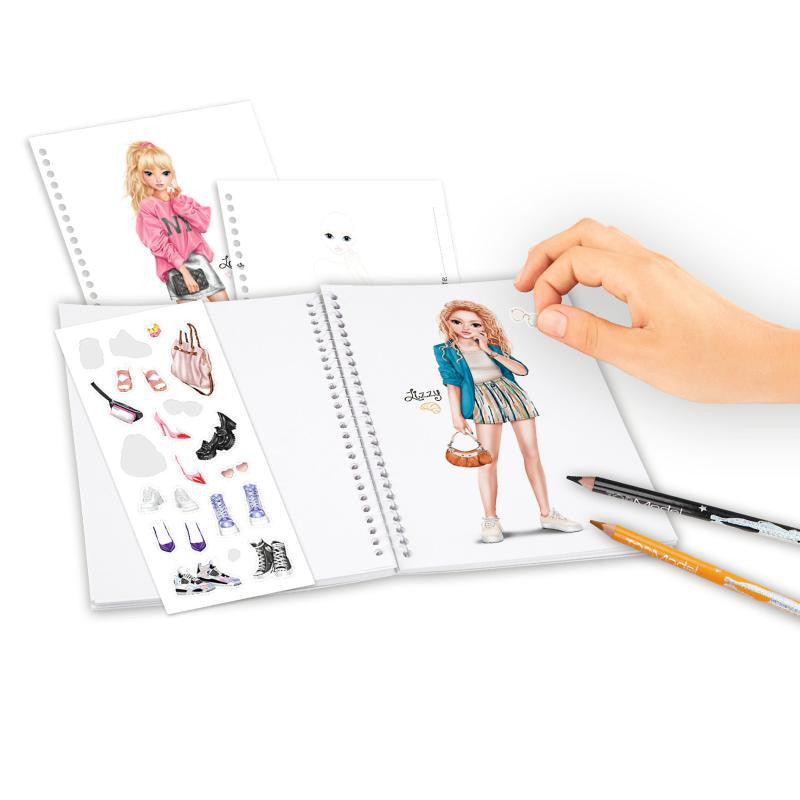Top Model Pocket Colouring Book (Jill & Cookie)