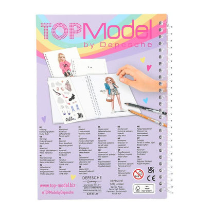 Top Model Pocket Colouring Book (Jill & Cookie)