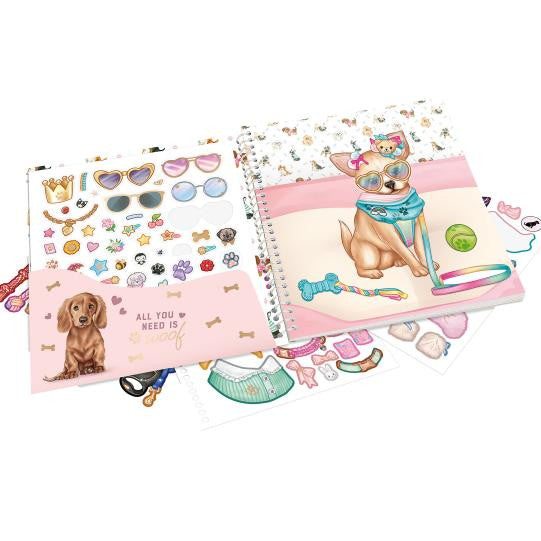 TOPModel - Dress Me Up Stickerbook - DOGGY