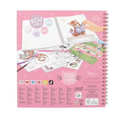 TOPModel - Create Your Kitty Colouring Book