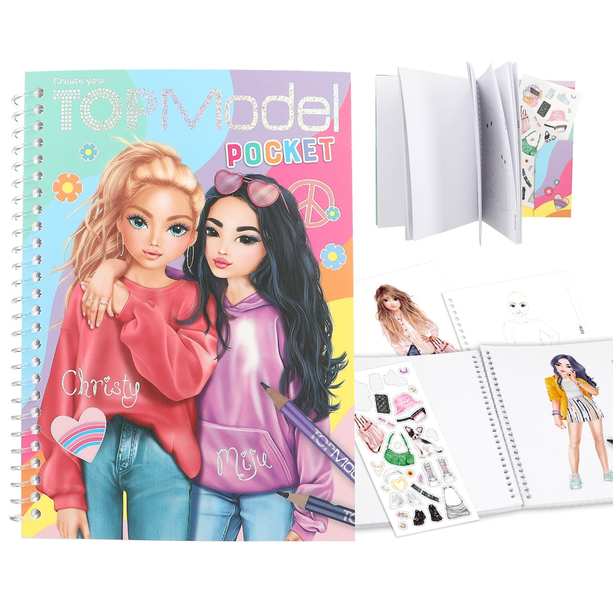 TOPModel - Pocket Colouring Book - Christy & Midi