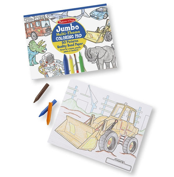 Melissa & Doug Jumbo Colouring Pad - Blue