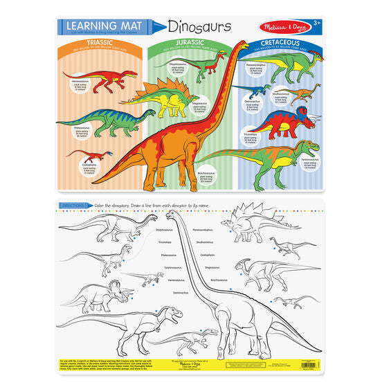 Melissa & Doug - Dinosaurs Write-A-Mat