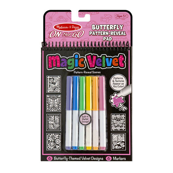 Melissa & Doug- ON the GO - Magic Velvet - Butterfly