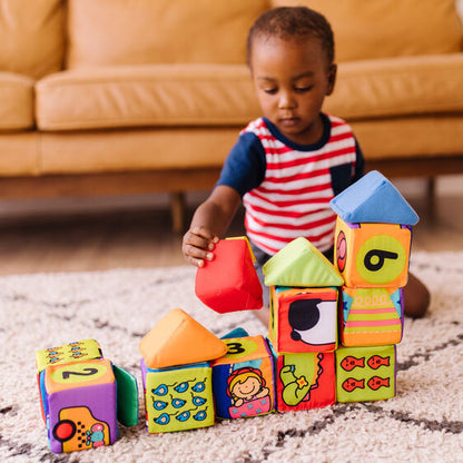 Melissa & Doug - K's Kids - Match & Build Soft Blocks