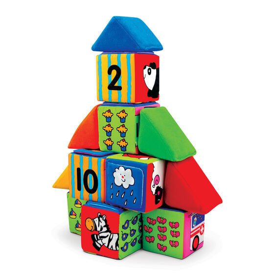 Melissa & Doug - K's Kids - Match & Build Soft Blocks
