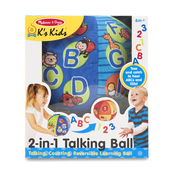 Melissa & Doug - K's Kids - 2-in-1 Talking Ball Learning Toy