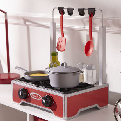 Melissa & Doug - Deluxe Wooden Cooktop Set
