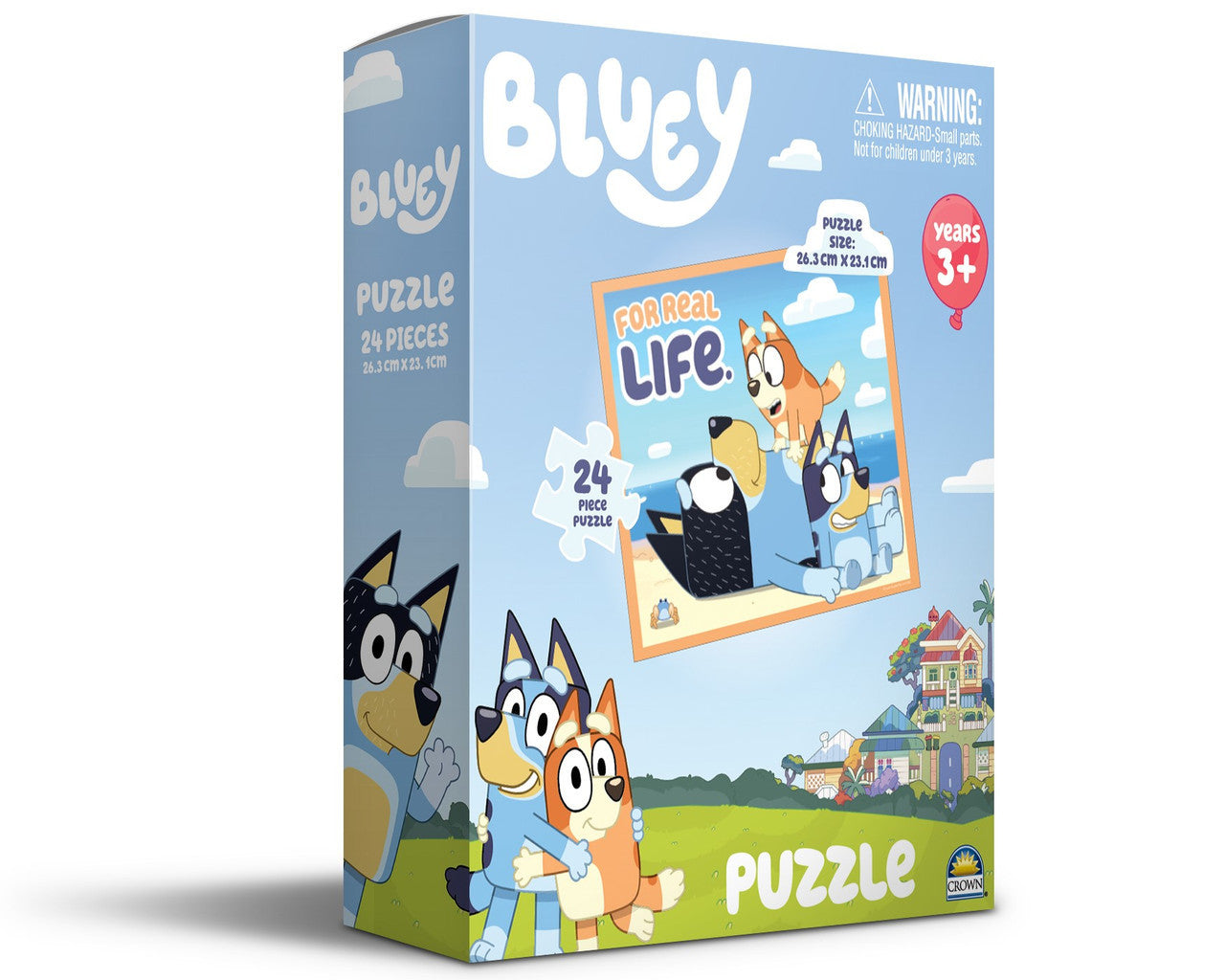 Bluey Puzzle 24pc - Bluey and Bingo with Dad Bandit