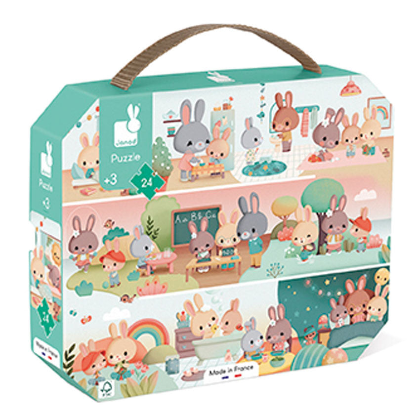 Janod - Rabbits Day Puzzle - 24pc