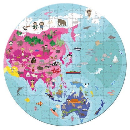 Janod Blue Planet Reversible Puzzle - 208pc