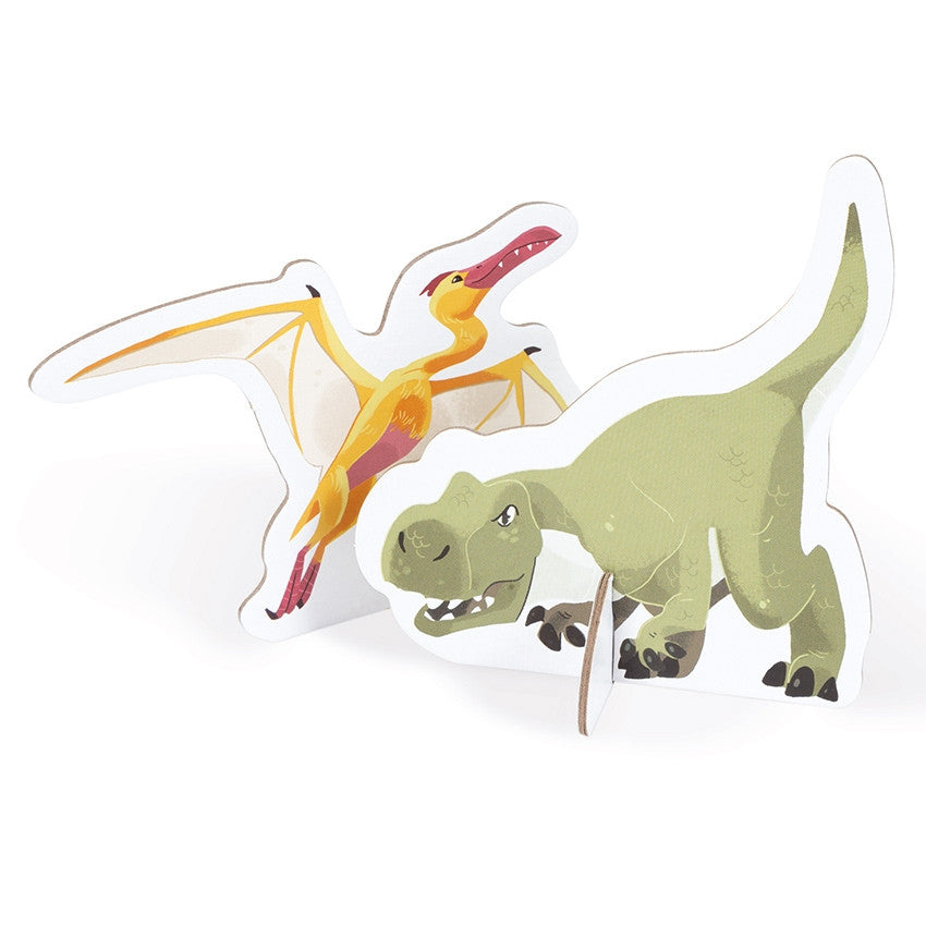 Janod 200 Piece- Educational Dinosaur Puzzle