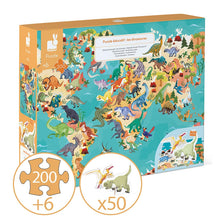 Janod 200 Piece- Educational Dinosaur Puzzle