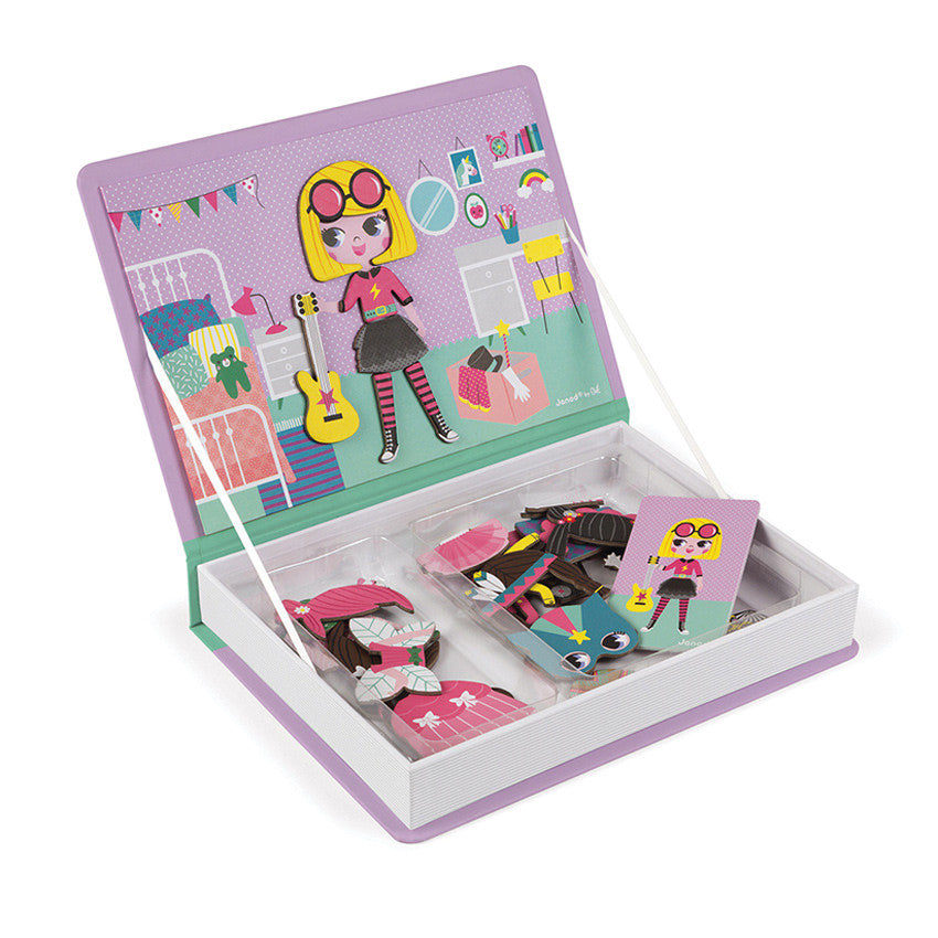Janod - Girls Dress Up Magnetibook