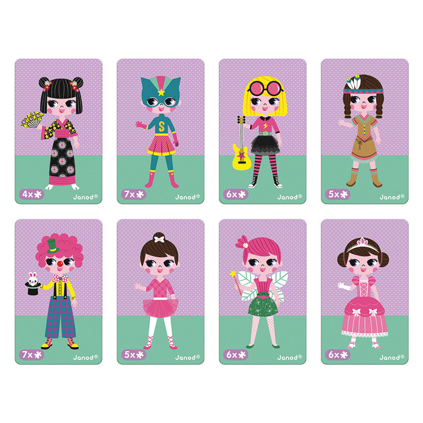 Janod - Girls Dress Up Magnetibook