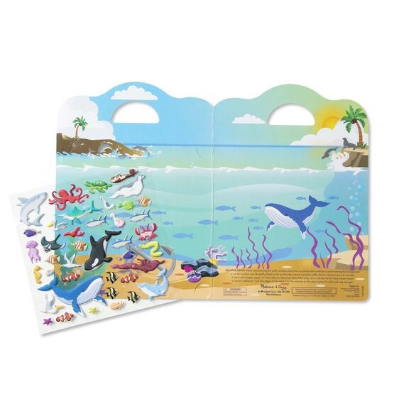 Melissa and Doug - Ocean Reusable Puffy Sticker Playset